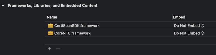 Add Frameworks